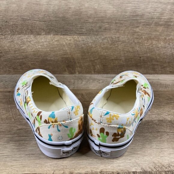 VANS Classic Slip On Get Outdoors Marshmallow Canvas Womens 8.5 Shoes NEW - Picture 4 of 10